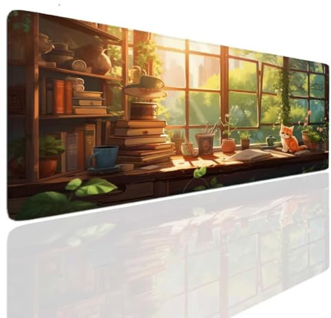 XXL Mauspad Gaming 600x300x4mm Mousepad XXL Groß Cute Mousepad Gaming Mouse Pad Mat Tischunterlage Large Size Mousepads Schreibtisch Unterlage Matte rutschfeste Großes Mauspad für PC, Laptop S-257