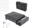 Barbecue à gaz butane de camping avec filet de barbecue, plaque de cuisson, pinceau, pince alimentaire et mallette de transport, kit de barbecue de camping, réchaud de camping, barbecue de camping