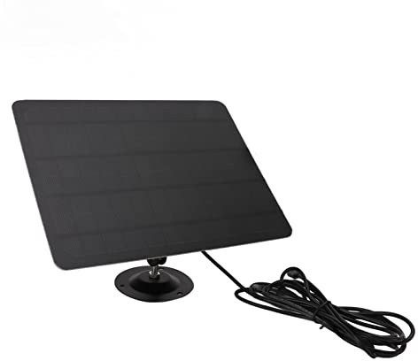ZJchao Ventilateur Solaire Portable, Kit de Panneau Solaire Monocristallin PET 10W 5V, ABS et Métal, avec Résine, Écologique, Rechargeable, pour Camping et Extérieur, Haute Énergétique