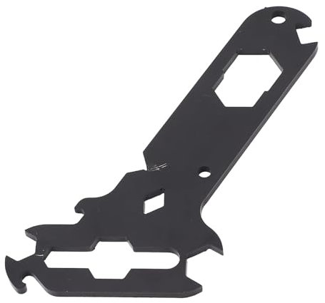 Ldafava 14 in 1 Multitool, Steel Wing Nut Spanner & Rigger Tools, Multifunctional Tool with Wire Strippers, Bottle Opener, for RV Caravans, Cars, Ships, Stagehand, Black