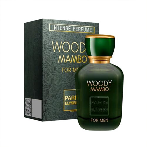PARIS ELYSEES - Woody Mambo, Eau de Toilette, Parfüm Herren, Pheromon Parfüm, Aromatisch mit Meeresnoten 100 ml, Lavendel & Minze, Parfum Zerstäuber für unterwegs 5 ml