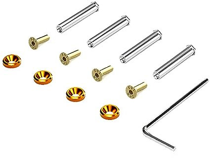 Wdbild Aluminum Screw Nut Set Colorful Anodized Gaskets For PC Cooling Fan Red Gasket Included CPU Fan Screws Computer Chassis Cooler Fan Long Screw Easy Installation Colorful Anodized