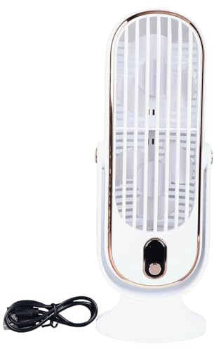 Brushless Desk Fan With LED Display Desktop Tower 5 Speed Adjustable For Home Office Bedroom Table Small Cooling Airflows Technology Desk Fan