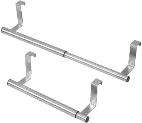 2Pcs Radiator Towel Rails, Over Radiator Towel Rail Hanger Set, Space-Saving Towel Storage Solution for Small Bathrooms and Compact Kitchens,Extendable Towel Rail 40.4 cm,can Space Saving Organisation