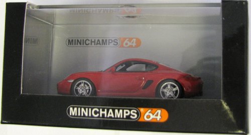MINICHAMPS 640065620 - Porsche Cayman, Maßstab: 1:64, rot
