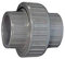 PVC Kupplung mit O-Ring Ø 50mm 10 Bar, mit 2 Klebemuffen