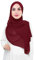 Lina & Lily Damen Muslim Premium Chiffon Hijab Kopftuch Schal aus Leicht Stoff (Bordeaux)