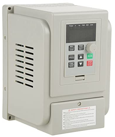 Walfront Variateur VFD AC Onduleur VFD Carrier Réglable 220V 1.5KW pour Le Contrôle de la Vitesse du Moteur