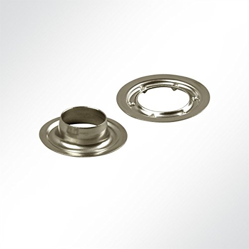 LYSEL 10 Stück Rundöse Nirosta Edelstahl rostfrei für Plane 20mm Ösen für LKW-Plane Anhänger