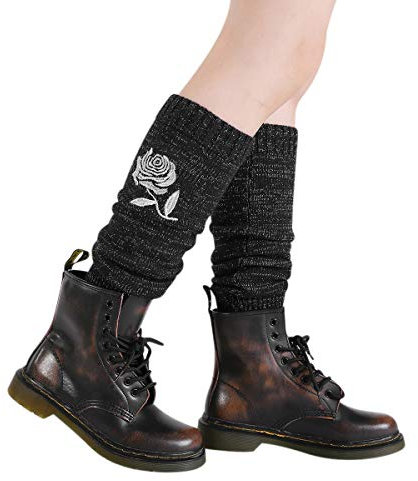 ITODA Beinstulpen Damen Bein Stulpen Gestrickt Beinwärmer Warm Legwarmer Grobstrickstulpen Winter Strümpfe Beinstrümpfe Mädchen Socken Wärmerschutz Stiefelstulpen Kniestrumpf für Ballet Yoga Freizeit