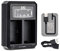 LP-E6/LP-E6N USB Dual Battery Charger adapter for Canon B-LPE6 / LP-E6N Battery on EOS EOS R7 R 90D 80D 70D 60D 6D Mark II 7D Mark II 5D Mark IV III II 5DS 5DS R Digital Cameras
