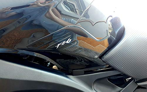 labelbike - 3D Harz Tank Seitenaufkleber für Motorrad kompatibel mit Yamaha FZ6 FAZER