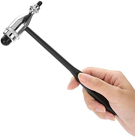 Lsaardth Neurologischer Reflexhammer, Buck Neuro Reflexhammer mit Doppel-Kunststoffkopf | Leichter Perkussions-Reflexhammer Medizinischer Neurologie-Therapiehammer für Reflextests