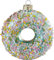 MAGIC Christbaumschmuck Weihnachtskugeln Figuren Glas mundgeblasen Weihnachtskugeln Weihnachtsschmuck Baumkugeln Baumschmuck, Fancy Donut, Glas, 10.5 cm, Figürlicher Glasschmuck