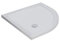 Piatto Doccia 80x80 Semicircolare Acrilico Bianco Lucido Ultraslim Altezza 4cm Piletta Inclusa