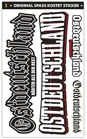 Spaß Kostet Sticker Set Ostdeutschland Aufkleber