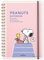 Hallmark 812188 Snoopy Notizbuch, B6, Querlineal, pink