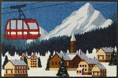 wash+dry Fußmatte, Alpine Mood 50x75cm, innen und außen, waschbar