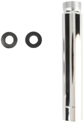 Shower Extension Arm, 10cm Stainless Steel Shower Head Extender Pipe G1/2 Thread, Universal Handheld Shower Extension Tube for Bathroom, Chrome Finish