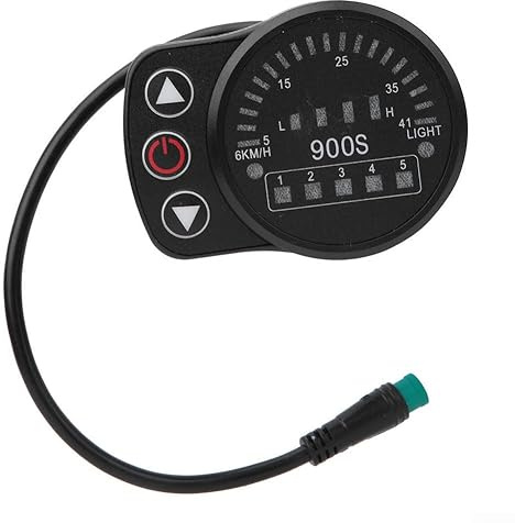 KT-900S Elektrisches LED-Anzeige-Messgerät für E-Bike/Roller-Display, 5-polig, wasserdicht, Ebike-Display, SM-Schnittstelle KT-900S für Fahrrad
