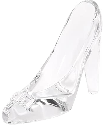 Tagtight Aschenputtel Kristall Hochzeit Schuhe Figurine, Crystal-High-Heels, Princess-Mädchen-Crystal Schuhe, Glas Kristall Schuhe Hohe Geschenk für Mädchen Geburtstag Valentinstag Braut Wedding