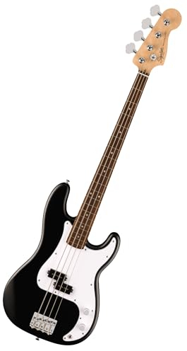 Fender Squier Debut Series Precision Chitarra Basso, Chitarra per Principianti, con garanzia di 2 anni, Nero