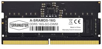 TERRAMASTER Memorycity - Memoria RAM DDR5 (16 GB, SO-DIMM, 4800 MHz, para F2-424, F4-424 Pro