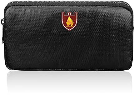 Ranley Geldkassette, Brieftasche, Feuerfeste Tasche Dokumententaschen Feuerfeste Burn Proof Paket Wertsachen Kit Anti Signal Interference Package Dokumententasche feuersicher & wasserabweisend Tasche