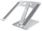 groov e Laptop & Tablet Stand - Foldable Computer Stand for Desks with Height and Angle Adjustment - Non-Slip Pads, Ergonomic Position - For Laptops, Tablets and Devices Sized 10-17 - Silver