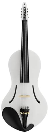 Geigen Akustische Violine 4/4 Größe Violine Volle Größe CarbonFiber Violino Bunte Violine Fall & Bogen & Brücke & Pickup(White)