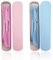 DIYJEP 2 Stück Tragbare Reisebesteck mit Etui,Camping Besteck Set, wiederverwendbares Plasti klöffel Gabel Messer Geschirr für Reise Picknick Schule Büro Camping im Freien (Blau, Rosa)