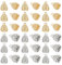 GOMAKERER 40 embout de Cordon en Métal Embouts de Cordon de Style Tibétain 2 couleur Embouts de Pompon Embouts de Petite Colonne Embouts de Fil pour Cordon de Perles Fil Fabrication de Bijoux