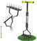 SUNEOWALY Aeratore per Prato da Giardino, Strumento Manuale con 15 Chiodi in Acciaio Massiccio, Artiglio Manuale per Terreno Prato e Terreni Compattati, Aeratore Lawn Spike Maniglia Verde