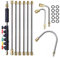 10 barres d'extension de haute pression nettoyage, barres télescopiques Lance de nettoyeur haute pression 3 m - Avec 6 Haute Pression de Power Jet