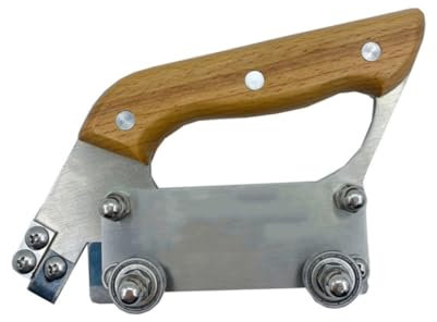 Floor Groover U-Shape Cutter, Vinyl Flooring Grooving Tool, Wheeled Floor Slotter with 0.3cm Max Cutting Depth for DIY & Professional Use