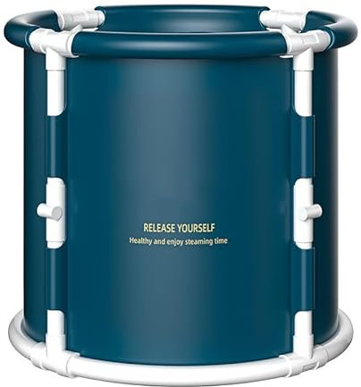 Portable Polar Plunge Pool - Foldable Ice Bath Tub for Hot & Cold Water Sauna, Outdoor Travel Deep Freeze Therapy