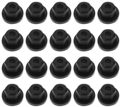 EMSea 20 Pezzi Di Dadi In Plastica Per Passaruota Anteriori Per Clip Di Fissaggio Per Viti M6 RYH500780 Compatibile Con Range Rover Evoque Compatibile Con Jaguar