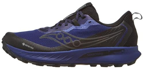 Saucony Peregrine 15 GTX Herren Traillaufschuhe, Regal/Schwarz