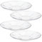 Genérico 4 Platos De Vidrio Para Servir Alimentos Platos Redondos De Vidrio Platos Gruesos Para Servir Platos De Vidrio Transparentes Para Cocina Reutilizable