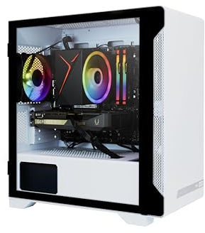 ZOTAC MEK AI Enhanced Gaming PC Computer NVIDIA GeForce RTX 5060, AMD Ryzen 5 7600 Up to 5.1GHz, 16GB RGB DDR5, 1TB NVME M.2 SSD, 650W 80+ Gold PSU, WiFi 5, BT 5.2
