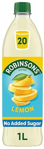 Robinso Squash 1L Variety Pack – Assorted Fruit Flavours, No Added Sugar, Concentrated Cordial Drink (Robinsons Lemon No Added Sugar Squash 1L)