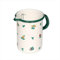 Riess, 0338-049, Küchenmaß 10, COUNTRY - GMUNDNER STREUBLUMEN, Durchmesser 10 cm, Höhe 14.8 cm, Inhalt 1.0 Liter, Emaille, weiß mit Streublumen, Induktion