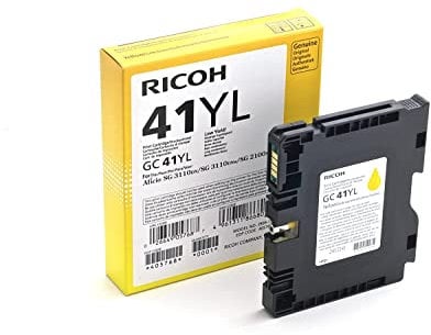Ricoh 405768 SG2100N Inkjet Cartridge, 600 Seiten / 5% Deckung GC41YL, gelb