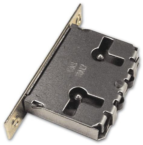 Serratura da Infilare Bordo Quadro in Ottone Meroni Art.53 Mis. 40mm Front.12 mm
