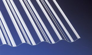 Acryl Wellplatten Profilplatten Sinus 76/18 klar ohne Struktur 7000 x 1045 x 3,0 mm