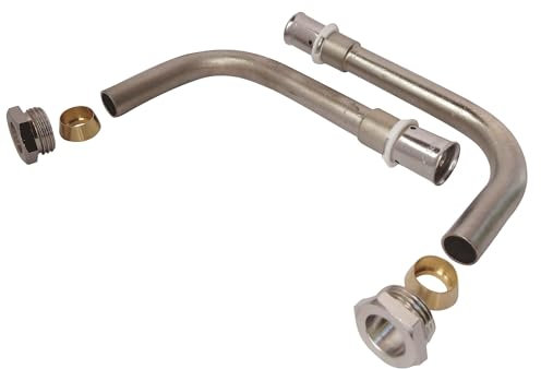 SOMATHERM FOR YOU, Kit de raccordement cannes de radiateur à sertir PER Ø16-2 cannes et 2 raccords Bicône mâle 15/21 pour une installation rapide et esthétique sur tous radiateurs