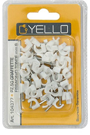 104377 - Lot de 50 attache-câbles 6 mm, avec clou