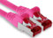 1aTTack.de - 1x 7,5 m câble patch CAT6 S/FTP blindage PIMF câble réseau CAT.6 RJ45 câble Ethernet commutateur de routeur LAN DSL panneau de brassage modem - magenta - 1 pièce
