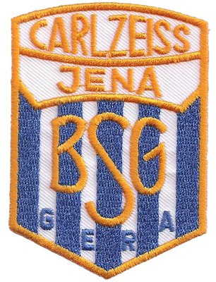 Carl Zeiss Carlzeiss JENA BSG GERA Fussball Trikot Abzeichen Aufnäher Patch