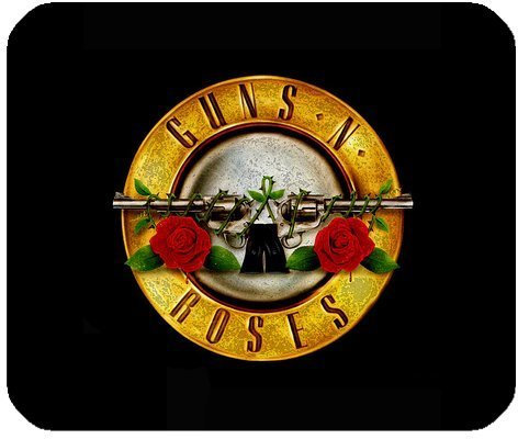 Guns n Roses Mouse Pad, Mouse Mat, Rubber Mouse pad (220mm*180mm*3mm)